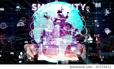 5G Communication Technology of Internet Network conceptual 87259412