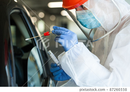 Coronavirus drive-thru PCR test Coronavirus drive-thru PCR test 87260338