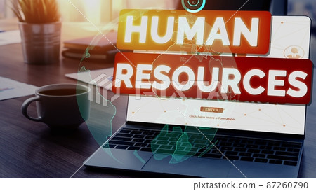 Human Resources and People Networking conceptual 87260790