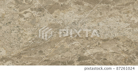 Natural stone texture. Brown marble, matt surface, Italian slab, granite, ivory texture, ceramic wall and floor tiles. Rustic Natural porcelain stoneware background high resolution. Limestone pattern. 87261024