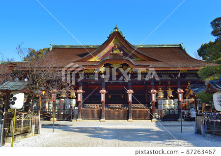 God of learning National treasure main shrine of Kitano Tenmangu, Kyoto City 87263467