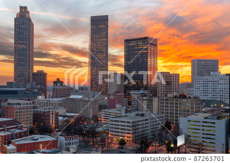Atlanta, Georgia, USA Downtown Skyline 87263701