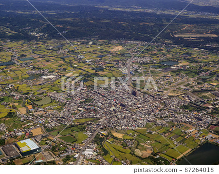 Sunny aerial view of the Hukou Township, Hsinchu County 87264018
