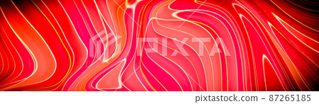 Liquid marbling paint texture background. Fluid painting abstract texture, Intensive color mix wallpaper. 87265185