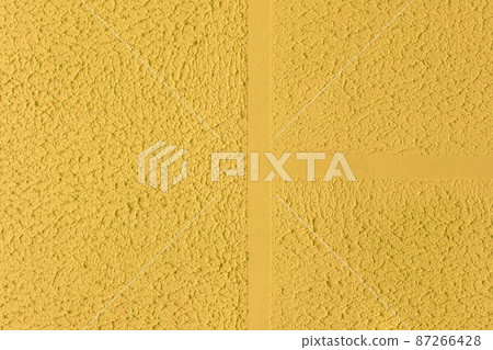 Yellow Plaster Wall Texture Design Rough Pattern Abstract Stucco Background 87266428