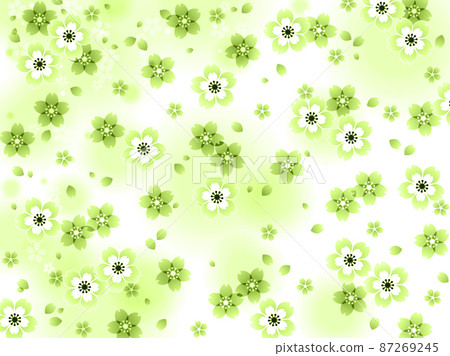 Cherry blossom pattern background 87269245