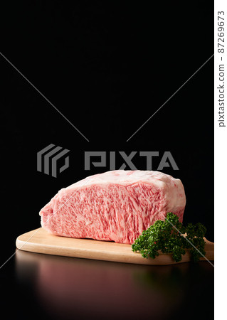 Japanese black beef loin steak A5 grade Japanese black beef loin steak A5 grade 87269673