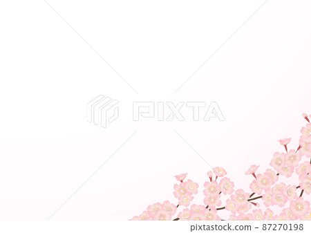 Cherry blossom vector frame material Cherry blossom vector frame material 87270198