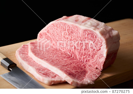 Japanese black beef loin steak A5 grade Japanese black beef loin steak A5 grade 87270275