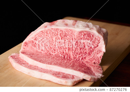 Japanese black beef loin steak A5 grade 87270276
