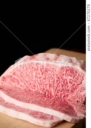 Japanese black beef loin steak A5 grade Japanese black beef loin steak A5 grade 87270278