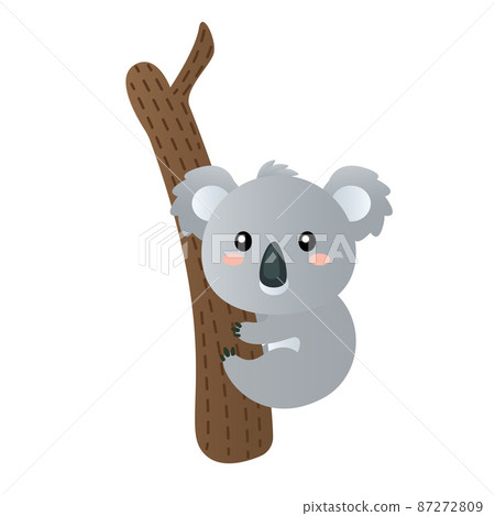Australian animal koala cartoon vector illustration isolated object Australian animal koala cartoon vector illustration isolated object 87272809