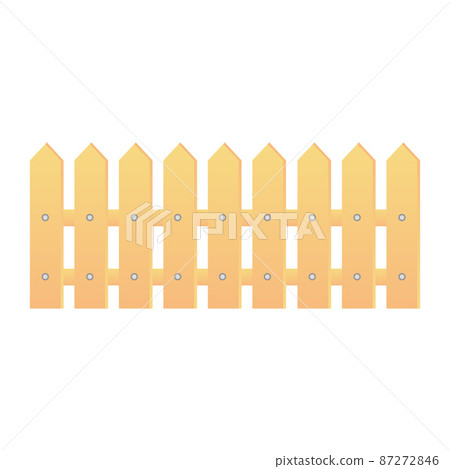 cartoon wooden fence