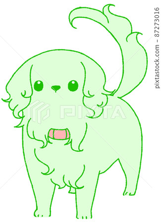 Dachshund looking up (green) Dachshund looking up (green) 87273016