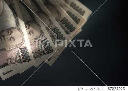 10,000日元紙幣特寫 10,000日元紙幣特寫 87273025