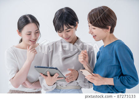 商務平板電腦智能手機女人 87273133