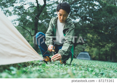 tent, male, man 87273161