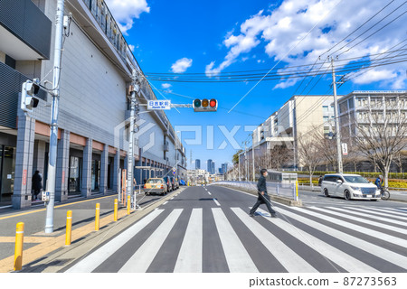 Cityscape of Yokohama City, Kanagawa Prefecture Hiyoshi Station 87273563