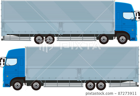 Image illustration of a large wing truck facing left and right Image illustration of a large wing truck facing left and right 87273911