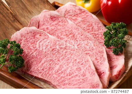 日本黑牛里脊牛排 87274487