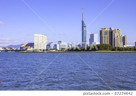 Landscape with Fukuoka Tower 87274642