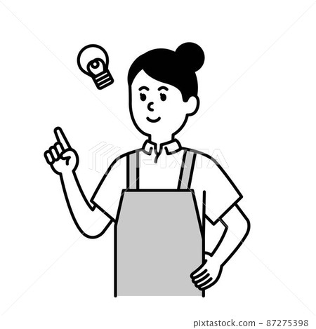 照顧者和福利人物插圖的單色摘要 照顧者和福利人物插圖的單色摘要 87275398