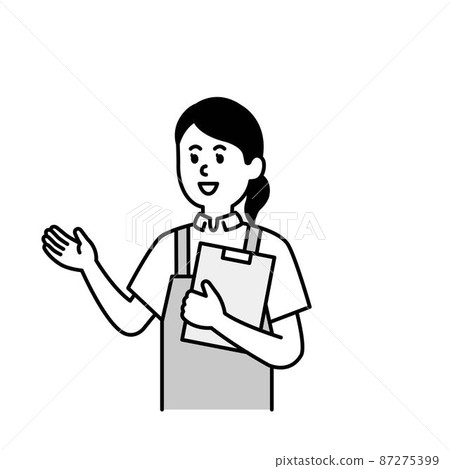 照顧者和福利人物插圖的單色摘要 照顧者和福利人物插圖的單色摘要 87275399