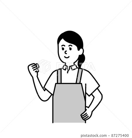 照顧者和福利人物插圖的單色摘要 照顧者和福利人物插圖的單色摘要 87275400