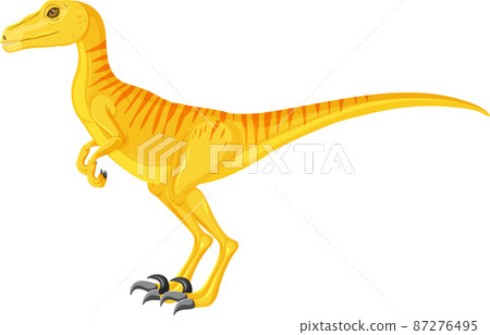 Velociraptor dinosaur on white background Velociraptor dinosaur on white background 87276495