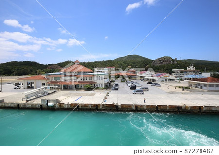Okinawa Iheya Ferry Iheya Island seen from Iheya III 87278482