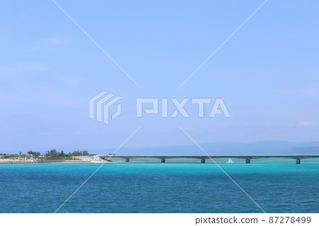 沖繩今歸仁古宇利島和古宇利大橋 沖繩今歸仁古宇利島和古宇利大橋 87278499