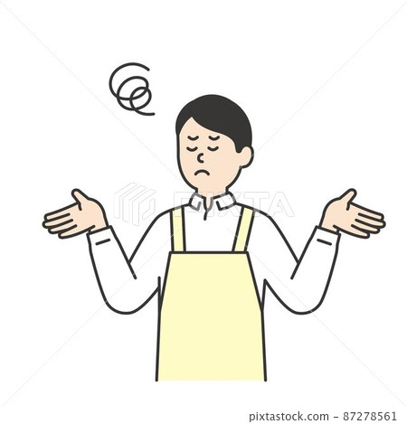 Summary of facial expression motion illustrations of caregiver men 87278561