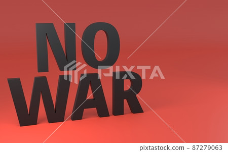 Opposition to war, 3D characters of "No War", 3DCG Opposition to war, 3D characters of "No War", 3DCG 87279063