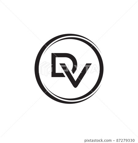 DV D V Brush Logo Letters with Red and Black Swoosh Brush Front Stock  Vector by ©twindesigner 155091890