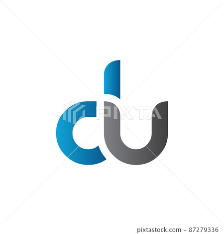 Initial DU Letter Logo Design With Creative Modern Business Typography Vector Template 87279336