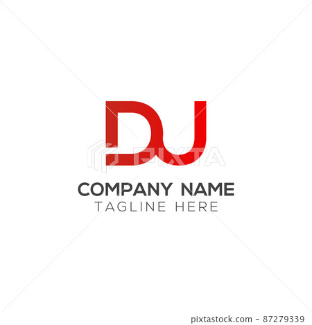Initial DU Letter Logo Design With Creative Modern Business Typography Vector Template 87279339