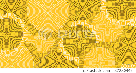 Sunflower summer Japanese pattern background 87280442