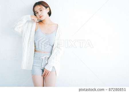 Skin care and diet image for young women 87280851