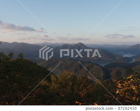Jeollabuk-do. Imsil-gun. Guksabong. Morning sunrise. Bungeoseom Island. Jeollabuk-do. Imsil-gun. Guksabong. Morning sunrise. Bungeoseom Island. 87282410