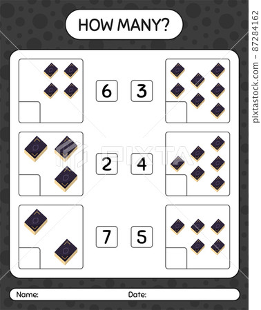 How many counting game with quran. worksheet for preschool kids, kids activity sheet, printable worksheet How many counting game with quran. worksheet for preschool kids, kids activity sheet, printable worksheet 87284162