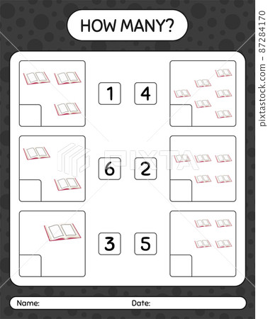 How many counting game with quran. worksheet for preschool kids, kids activity sheet, printable worksheet How many counting game with quran. worksheet for preschool kids, kids activity sheet, printable worksheet 87284170