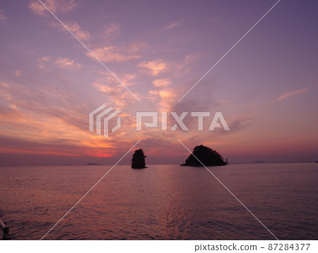 泰安郡、安眠島、Kkotji海灘、Halbae島、Halmae島、日落 87284377