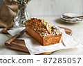 Banana Cake with Oat and Chia topping 87285057