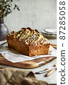 Banana Cake with Oat and Chia topping 87285058