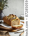 Banana Cake with Oat and Chia topping 87285059