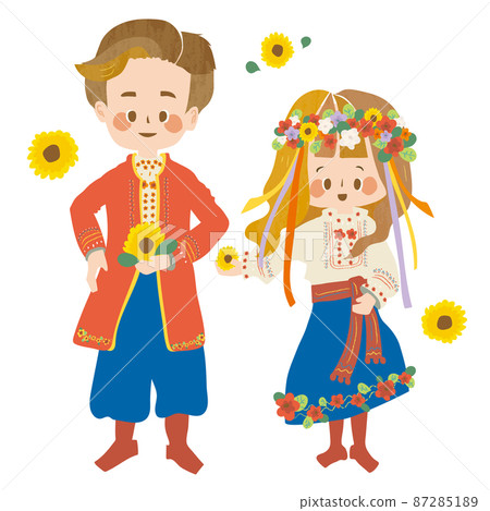 Ukrainian traditional costumes for men and women 87285189