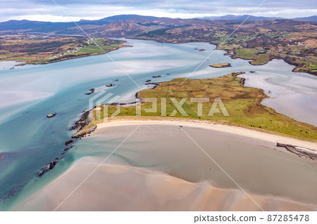 Gweebarra Bay between Lettermacaward and Portnoo in County Donegal - Ireland Gweebarra Bay between Lettermacaward and Portnoo in County Donegal - Ireland 87285478