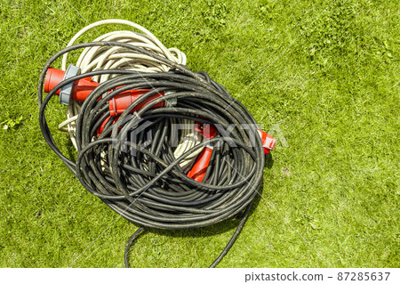 Power three phase wire extension cord for high voltage wires Power three phase wire extension cord for high voltage wires 87285637