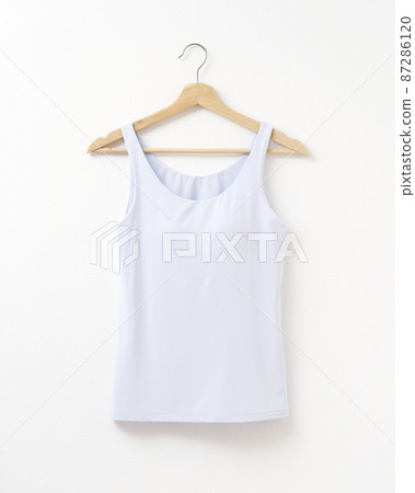 休閒裝背心女士白色背景 87286120