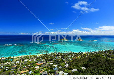 Hawaii Oahu Lanikai Sea 87289435